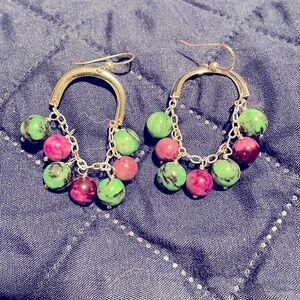 Jay King Mine Finds turquoise drop earrings in sterling silver.